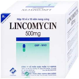 Thuốc Lincomycin 500mg Domesco điều trị nhiễm khuẩn (20 vỉ x 10 viên)