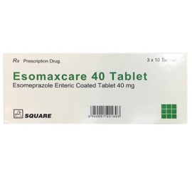 Thuốc Esomaxcare 40mg Square điều trị trào ngược dạ dày (3 vỉ x 10 viên)