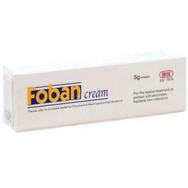 Thuốc Foban Cream HOE điều trị tổn thương da do Staphylococcus, Streptococcus (5g)