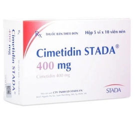Thuốc Cimetidin 400mg Stella điều trị loét dạ dày tá tràng (5 vỉ x 10 viên)