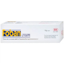 Thuốc Foban Cream HOE điều trị tổn thương da do Staphylococcus, Streptococcus (15g)