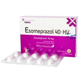 Thuốc Esomeprazol 40-HV USP điều trị loét dạ dày, tá tràng (3 vỉ x 10 viên)