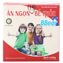 Dung dịch Ăn Ngon - Bé Khỏe BBear hỗ trợ tăng cường tiêu hóa, giúp ăn ngon (4 vỉ x 5 ống)