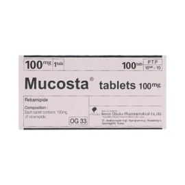 Thuốc Mucosta 100mg Otsuka điều trị loét dạ dày (10 vỉ x 10 viên)