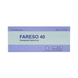 Thuốc Fareso 40mg Farma Glow điều trị loét dạ dày – tá tràng (3 vỉ x 10 viên)