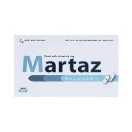 Thuốc Martaz 20mg Đạt Vi Phú điều trị viêm loét dạ dày, tá tràng (10 vỉ x 10 viên)