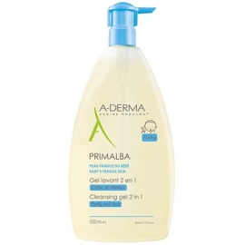Sữa tắm gội dịu nhẹ cho tóc và cơ thể em bé A-Derma Premalba Cleansing Gel 2 IN 1 (500ml)