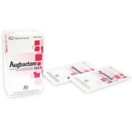 Bột pha hỗn dịch uống Augbactam 312.5 Mekophar hỗ trợ điều trị các chứng nhiễm khuẩn (12 gói)