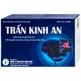 Viên uống Trấn Kinh An IPHA giúp hoạt huyết hành khí, hỗ trợ giảm các triệu chứng rối loạn thần kinh (30 viên)