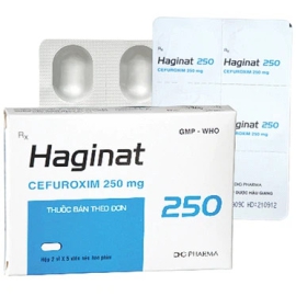 Thuốc Haginat 250mg DHG điều trị nhiễm khuẩn đường hô hấp (2 vỉ x 5 viên)