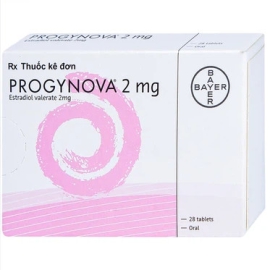 Thuốc Progynova Bayer điều trị cho bệnh nhân có triệu chứng thiếu estrogen (1 vỉ x 28 viên)