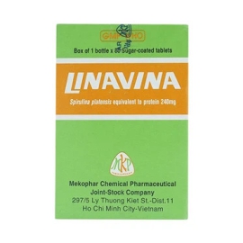 Thuốc Linavina Mekophar cung cấp protein và khoáng chất (80 viên)