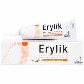 Gel bôi ngoài da Erylik Laboratoires Chemineau trị mụn trứng cá (Tuýp 30g)