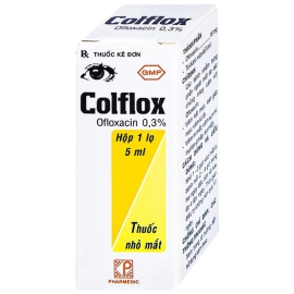 Thuốc nhỏ mắt Colflox 0.3% Pharmedic điều trị nhiễm trùng mắt (5ml)