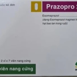 Thuốc Prazo Pro 20mg TV.Pharm điều trị loét dạ dày, tá tràng (2 vỉ x 7 viên)