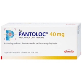 Thuốc Pantoloc 40mg Takeda điều trị viêm thực quản (1 vỉ x 7 viên)