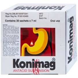 Gel uống Konimag PT Konimex giảm triệu chứng khó chịu ở dạ dày (30 gói x 7ml)