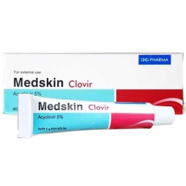 Thuốc Medskin Clovir 5% DHG điều trị nhiễm trùng da, mụn rộp sinh dục (5g)