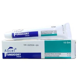 Kem bôi Axcel Fungicort trị viêm, dị ứng ngoài da (Tuýp 15g)