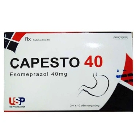 Thuốc Capesto 40mg US Pharma USA điều trị loét dạ dày - tá tràng (3 vỉ x 10 viên)