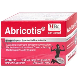 Viên nén Abricotis Probiotec hỗ trợ sức khỏe xương, cơ bắp, bổ sung canxi (6 vỉ x 10 viên)