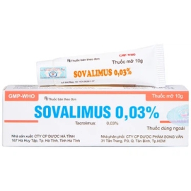 Thuốc mỡ Sovalimus 0.03% điều trị viêm da (10g)
