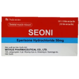 Thuốc Seoni 50mg Withus điều trị triệu chứng co cứng sau đột quỵ ở người lớn (100 viên)