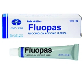 Thuốc mỡ Fluopas 0.025% HDpharma giảm triệu chứng viêm, ngứa của các bệnh ngoài da (10g)