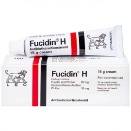Kem bôi Fucidin H trị viêm da, nhiễm khuẩn da (Tuýp 15g)