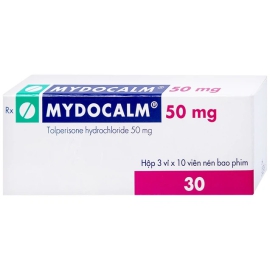 Thuốc Mydocalm 50mg Gedeon điều trị triệu chứng co cứng (3 vỉ x 10 viên)