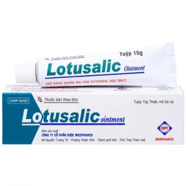 Thuốc mỡ Lotusalic Medipharco làm dịu các triệu chứng da (15g)