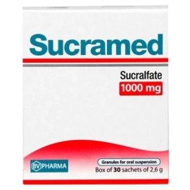 Thuốc Sucramet 1000mg điều trị loét dạ dày, tá tràng lành tính (30 gói)