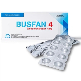 Thuốc Busfan 4mg SPM điều trị các cơn co thắt gây đau (3 vỉ x 10 viên)