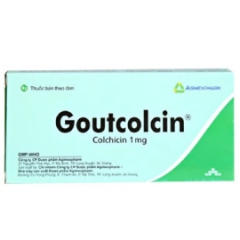 Thuốc Goutcolcin 1mg Agimexpharm điều trị đợt cấp của bệnh gút (2 vỉ x 20 viên)