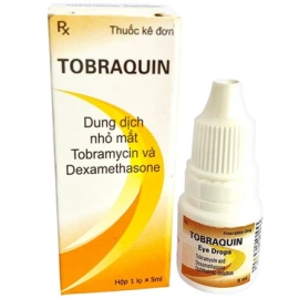 Thuốc nhỏ mắt Tobraquin 0.3% Makcur điều trị viêm mắt, nhiễm khuẩn mắt (5ml)