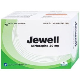 Thuốc Jewell 30mg Đạt Vi Phú điều trị các đợt trầm cảm nặng (4 vỉ x 7 viên)