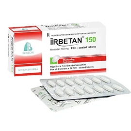 Thuốc Irbetan 150mg Boston điều trị tăng huyết áp (5 vỉ x 14 viên)