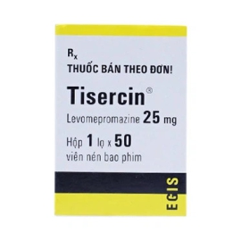 Thuốc Tisercin 25mg Egis điều trị rối loạn tâm thần (50 viên)
