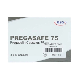 Thuốc Pregasafe 75mg MSN điều trị đau thần kinh, động kinh (3 vỉ x 10 viên)