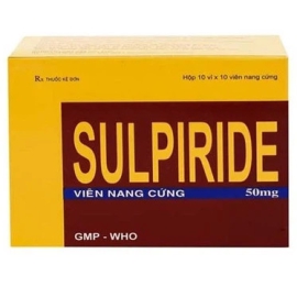 Thuốc Sulpiride 50mg Vidipha điều trị lo âu, trầm cảm (10 vỉ x 10 viên)