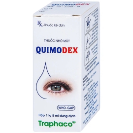 Thuốc nhỏ mắt Quimodex Traphaco hỗ trợ điều trị nhiễm khuẩn mắt (5ml)