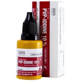 Thuốc Pvp - Iodine 10% Danapha dùng sát trùng vết thương bề mặt (20ml)