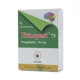 Thuốc Trinopast 75mg OPV điều trị động kinh, đau dây thần kinh (2 vỉ x 7 viên)