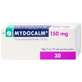 Thuốc Mydocalm 150mg Gedeon điều trị sự tăng trương lực cơ xương (3 vỉ x 10 viên)