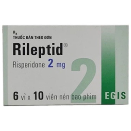 Thuốc Rileptid 2mg Egis điều trị tâm thần phân liệt cấp và mãn tính (6 vỉ x 10 viên)