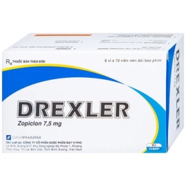 Thuốc Drexler 7.5mg Đạt Vi Phú điều trị rối loạn giấc ngủ bất thường (60 viên)