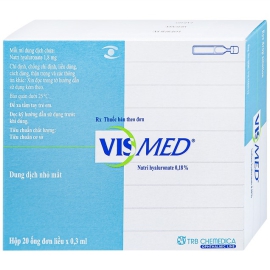 Thuốc nhỏ mắt Vismed TRB Chemedica điều trị viêm giác mạc (0,3ml)