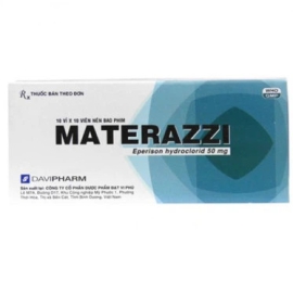 Thuốc Materazzi 50mg Đạt Vi Phú điều trị triệu chứng co thắt, co cứng cơ (100 viên)