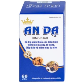 Viên uống An Dạ Kingphar hỗ trợ giảm thiểu các hiểu hiện viêm loét dạ dày, tá tràng