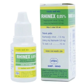 Thuốc nhỏ mũi Rhinex Uphace điều trị viêm mũi, viêm xoang, dị ứng (15ml)